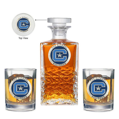 The Citadel Heritage Decanter with 2 Glasses