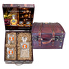 University of Illinois Heritage Decanter and 2 Glasses with Chest Box