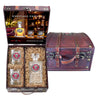 Virginia Military Institute Heritage Decanter and 2 Glasses with Chest Box