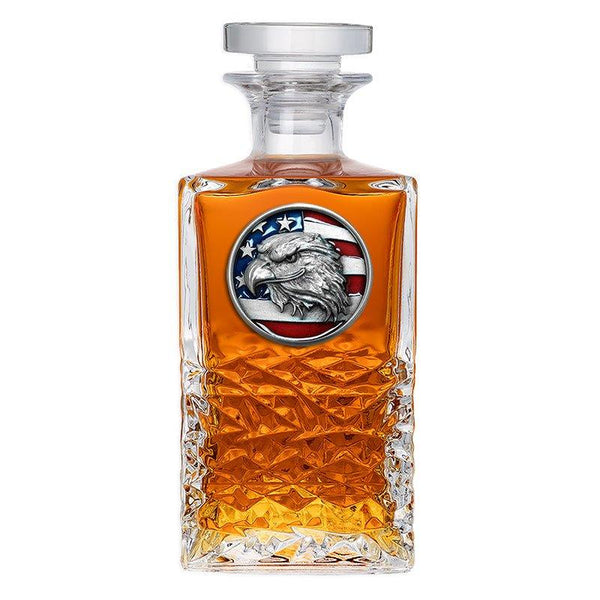 Eagle Head W/ Flag Heritage Decanter