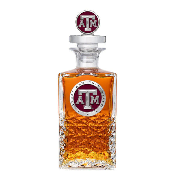 Texas A&M University Heritage Decanter with 3D Top