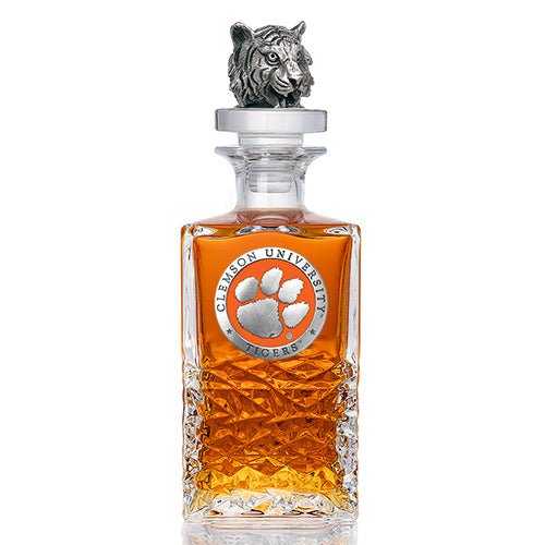 Clemson University Heritage Decanter with 3D Top