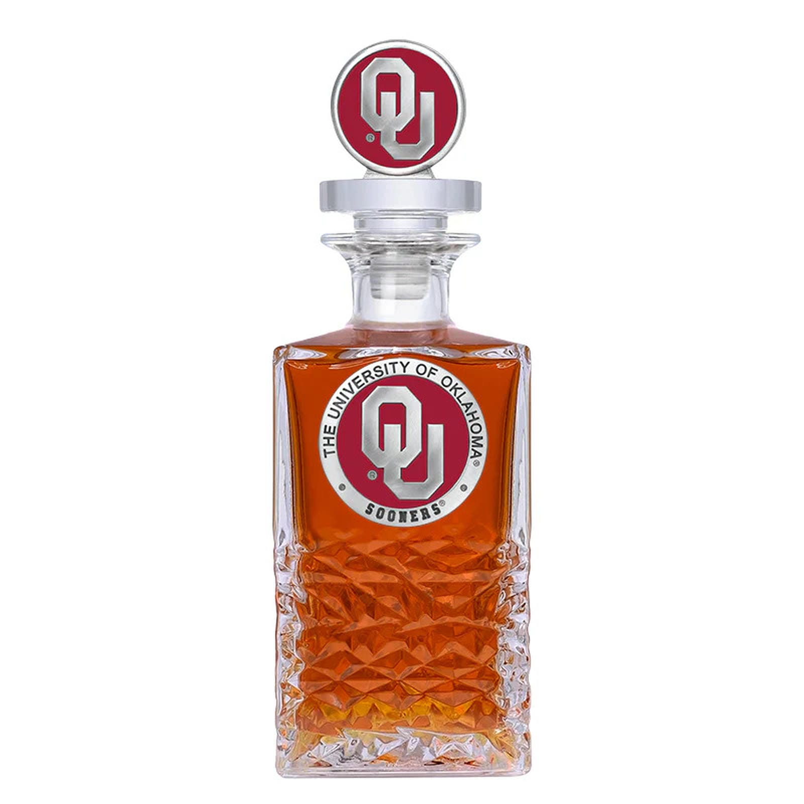University of Oklahoma Heritage Decanter with 3D Top