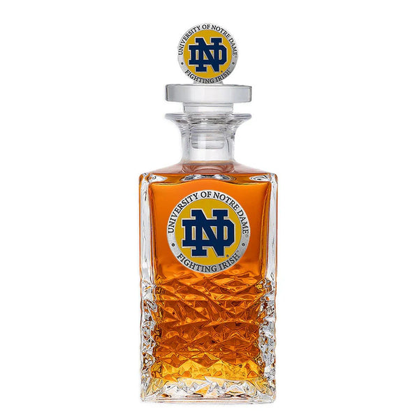 University of Notre Dame Heritage Decanter with 3D Top