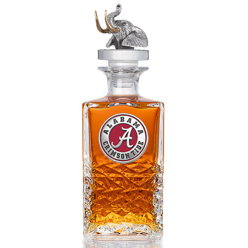 University of Alabama Heritage Decanter with 3D Top - Elephant