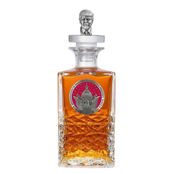 Trump & Vance  Inauguration 2025 Heritage Decanter with 3D Top Trump Head