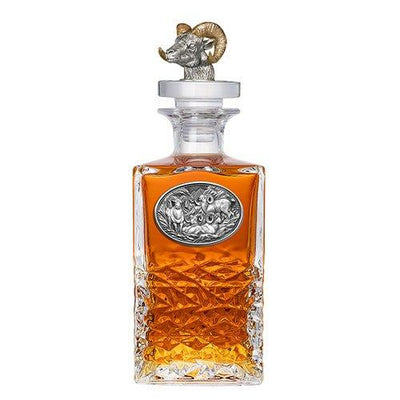 Bighorn Sheep Heritagel Decanter with 3D Top