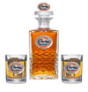 University of Florida Heritage Decanter with 3D Top & 2 Glasses