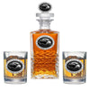 University of Southern Mississippi Heritage Decanter with 3D Top & 2 Glasses
