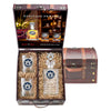 Auburn University Heritage Decanter with 3D Top  and 2 Glasses with Chest Box