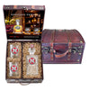 University of Nebraska Heritage Decanter with 3D Top and 2 Glasses with Chest Box