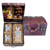 University of North Carolina Heritage Decanter with 3D Top Ram Bighorn and 2 Glasses with Chest Box
