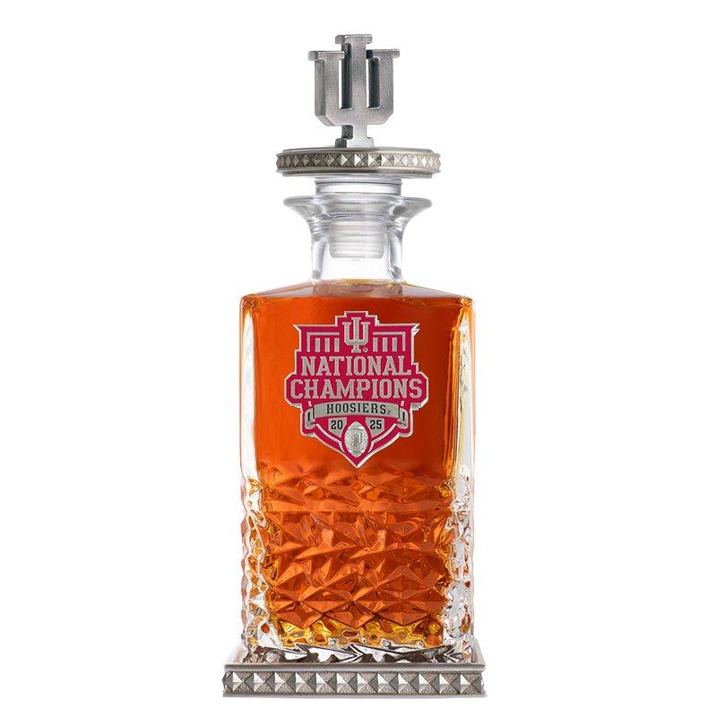 2025-26 Indiana National Champ Heritage Decanter w/ 3D Top-Diamond Accents