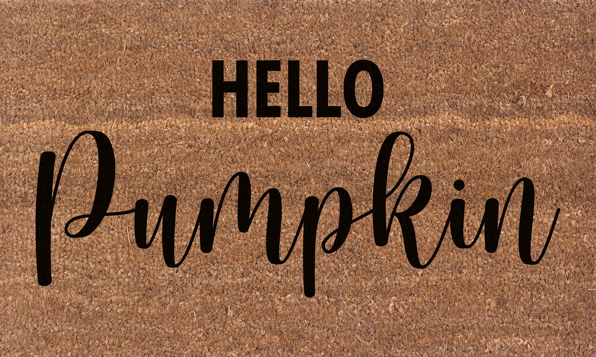 Hello Pumpkin Coir Doormat