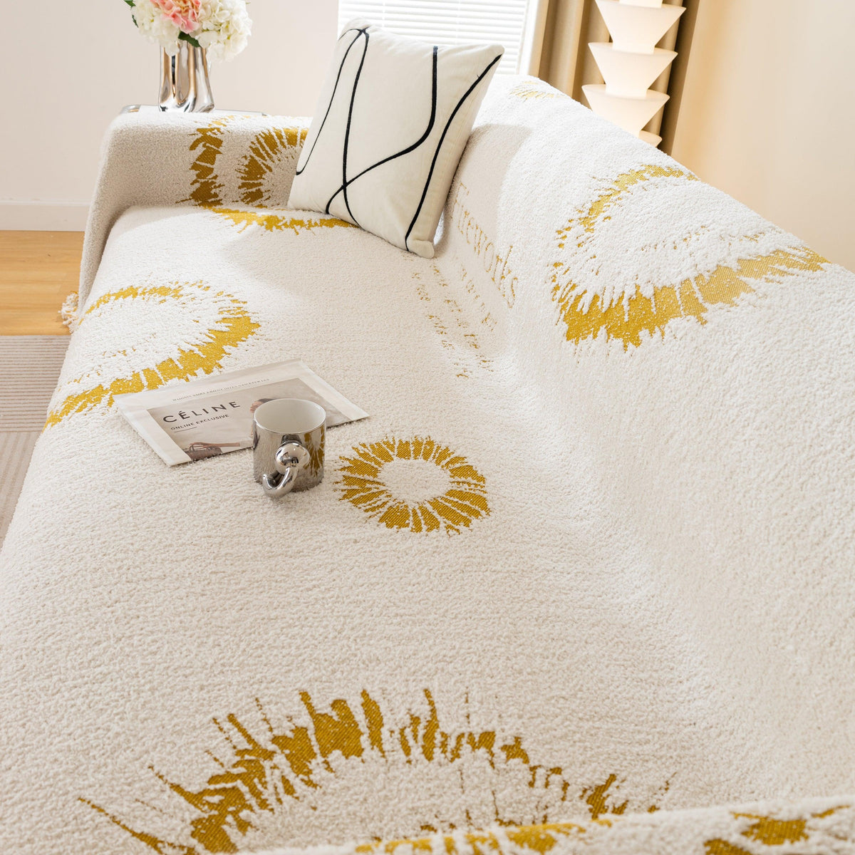 Fireworks Reversible Couch Cover Blankets Furniture Covers Washable Sectional Couch Covers