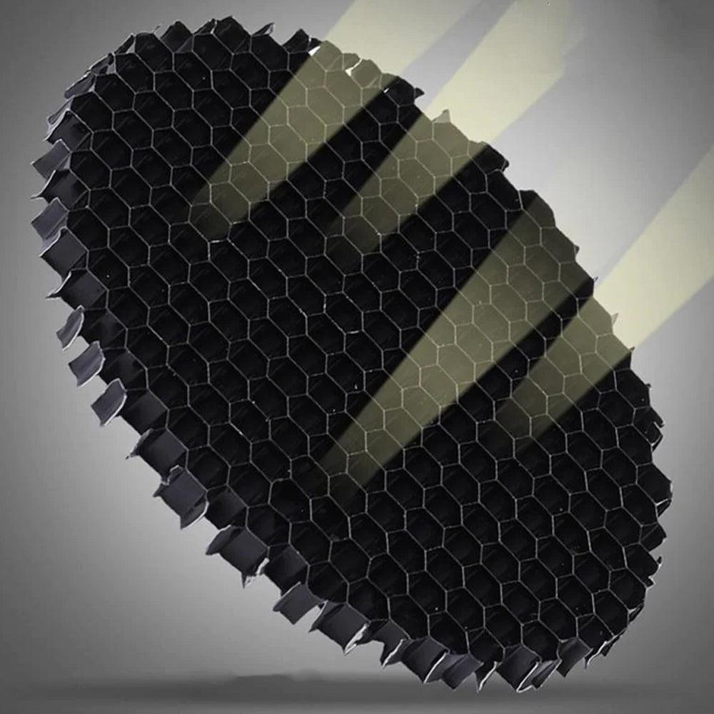HC2 PAR36 Honeycomb Louvred Anti-Glare Filter 110mm for Floodlights and Spotlights