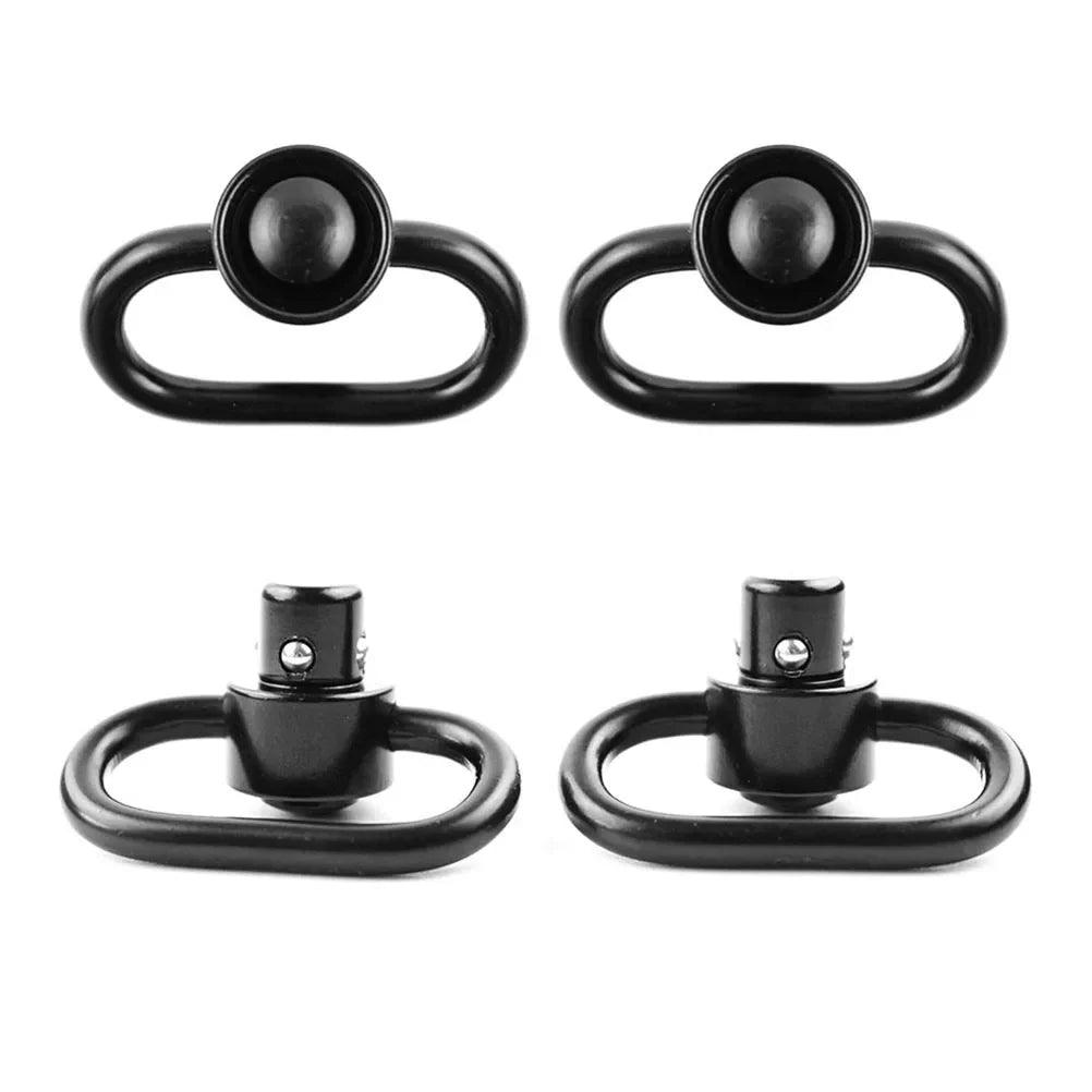2 pcs Push Button Quick Detach Release Button Strap Ring Holder QD Sling Swivel Scope Mount Ring