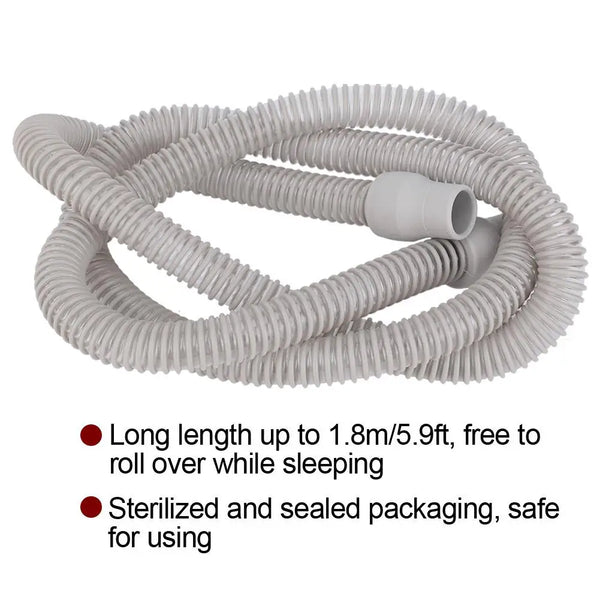 180cm CPAP Tube Tubing Universal Plastic Breathing Machine Accessories for Respiratory Ventilator Respirator Tubing Length