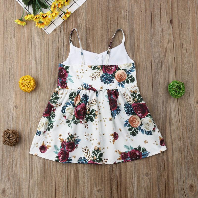 Luxury Handmade Summer Toddler Baby Girls Dress Flower Sleeveless V Neck Party  Dress For Girls In Elegant Summer Design