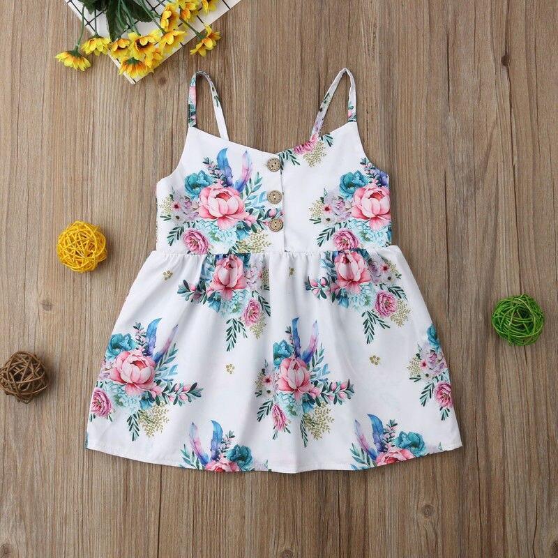 Luxury Handmade Summer Toddler Baby Girls Dress Flower Sleeveless V Neck Party  Dress For Girls In Elegant Summer Design
