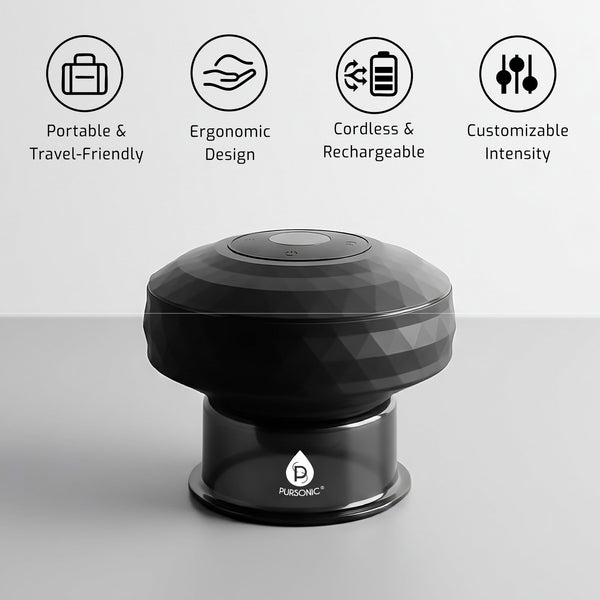 Rechargeable Cupping Therapy Device & 3D Shiatsu Electric Back Massager with Heat