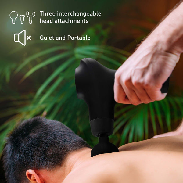 Pursonic Deep Relief Wellness Bundle – Shiatsu Heating Neck & Back Massager + 3-Speed Massage Gun