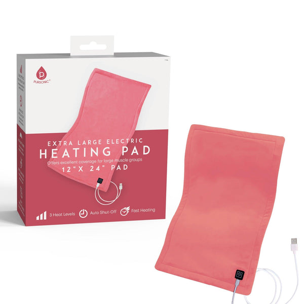 Pursonic Large Electric Heating Pad with USB-C – 12