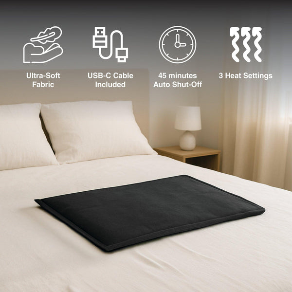 Pursonic Large Electric Heating Pad with USB-C – 12