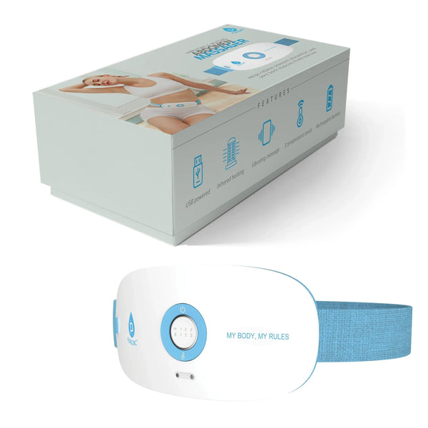 Stomach & Back Massager, 3 Vibration Levels, 3 Heat Settings & USB Rechargeable - Gifts for You 'n Me