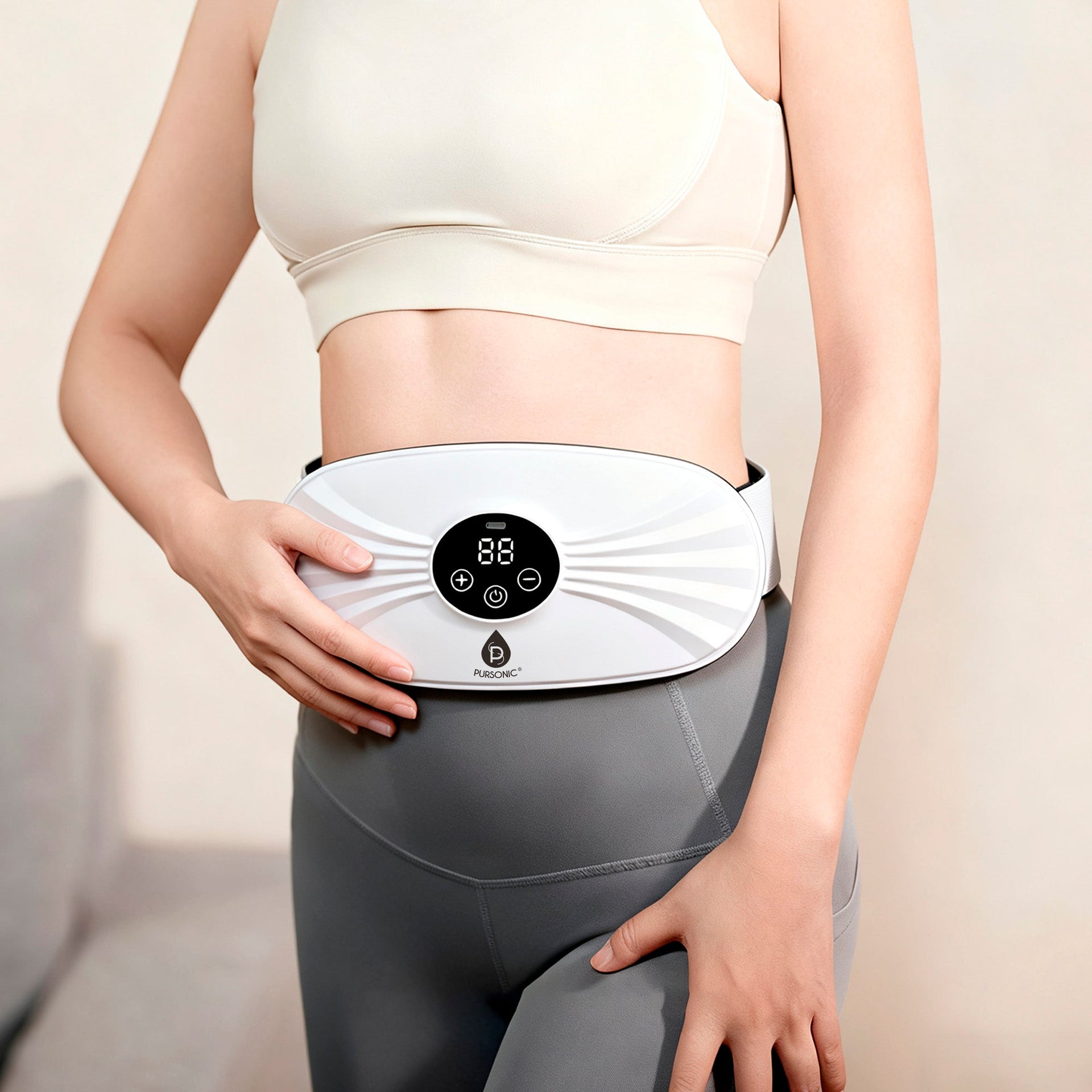 Extra Large Heating Pad & Rechargeable Stomach & Back Massager