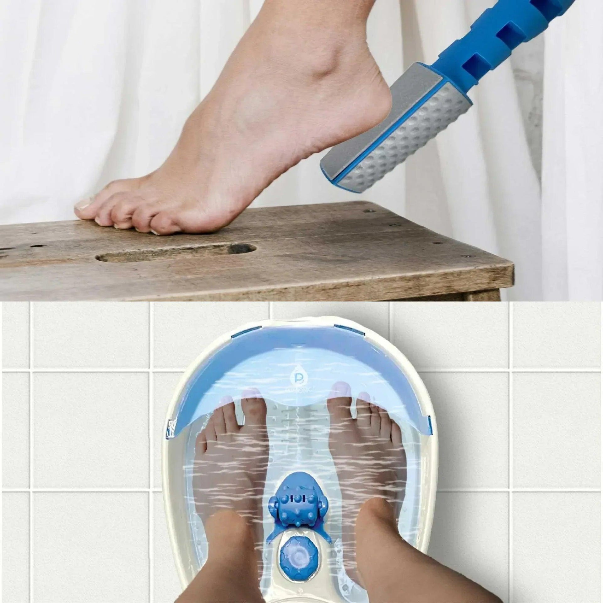 Pursonic Soothing Foot Spa Massager with Tea Tree Salt Scrub & Callus Remover. - Gifts for You 'n Me