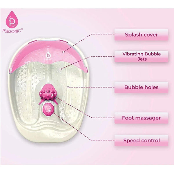 Foot Spa Massager with Tea Tree Oil Foot Salt Scrub (Warming Function) - Gifts for You 'n Me