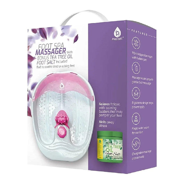 Foot Spa Massager with Tea Tree Oil Foot Salt Scrub (Warming Function) - Gifts for You 'n Me