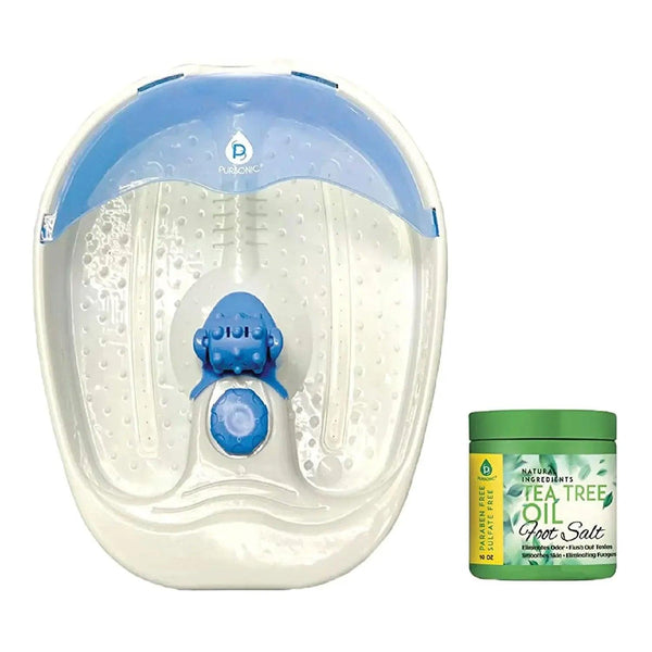 Foot Spa Massager with Tea Tree Oil Foot Salt Scrub (Warming Function) - Gifts for You 'n Me