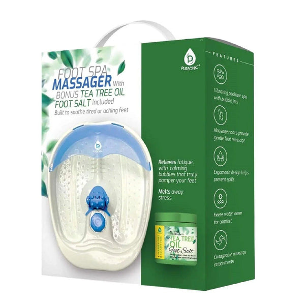 Foot Spa Massager with Tea Tree Oil Foot Salt Scrub (Warming Function) - Gifts for You 'n Me