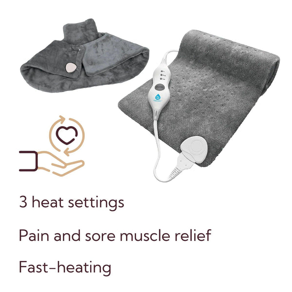 Total Comfort Package: Neck & Shoulder Warmer + Electric Heat Pad - Gifts for You 'n Me