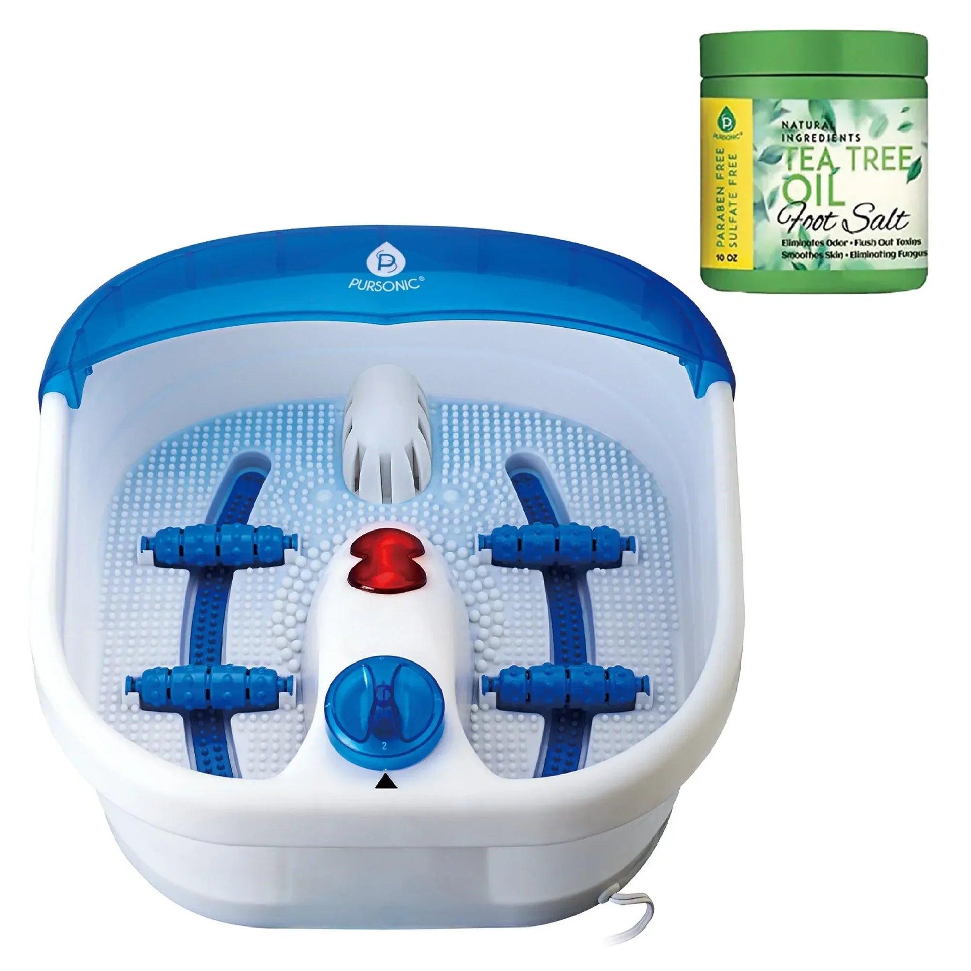 Foot Spa Massager with Tea Tree Oil Foot Salt Scrub (Heating Function) - Gifts for You 'n Me