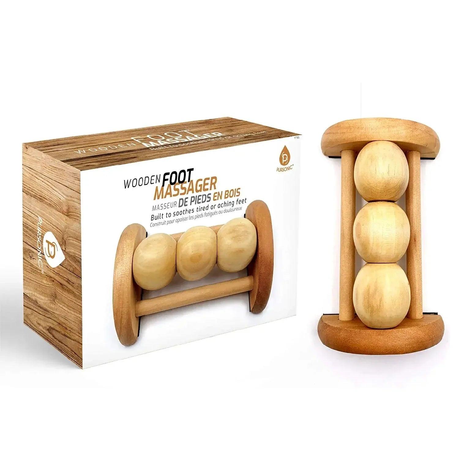 All Natural Wooden Foot Massager Roller - Gifts for You 'n Me
