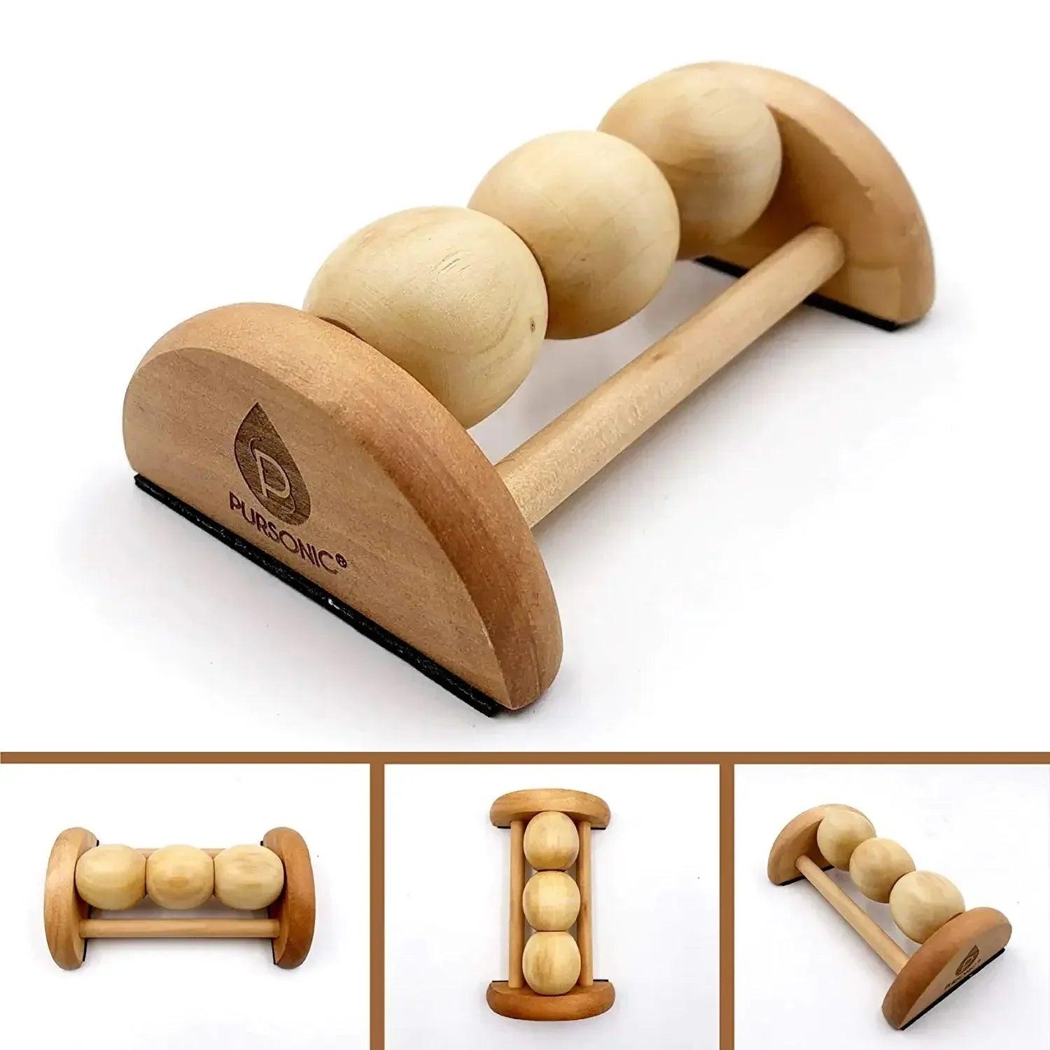 All Natural Wooden Foot Massager Roller - Gifts for You 'n Me