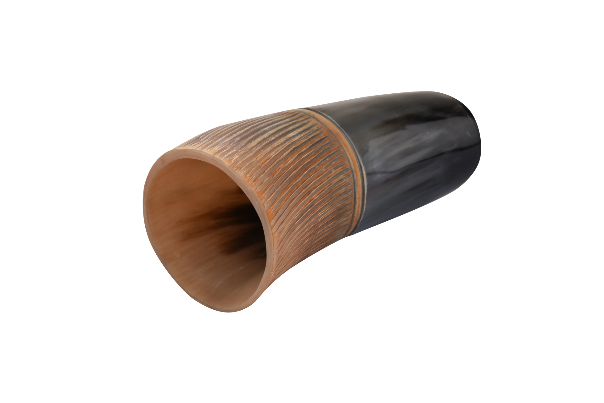 Horn Drinking Glasses - Holds Upto 10 oz, Striped