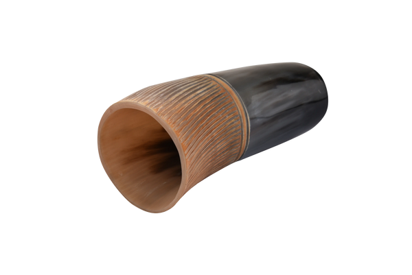 Horn Drinking Glasses - Holds Upto 10 oz, Striped