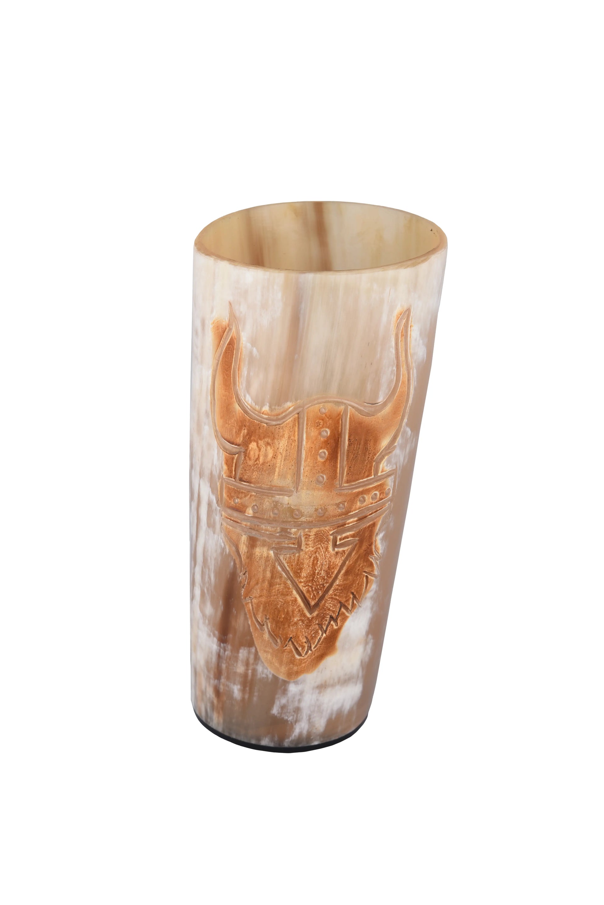 Horn Drinking Glasses - Holds Upto 10 oz, Skull Craft