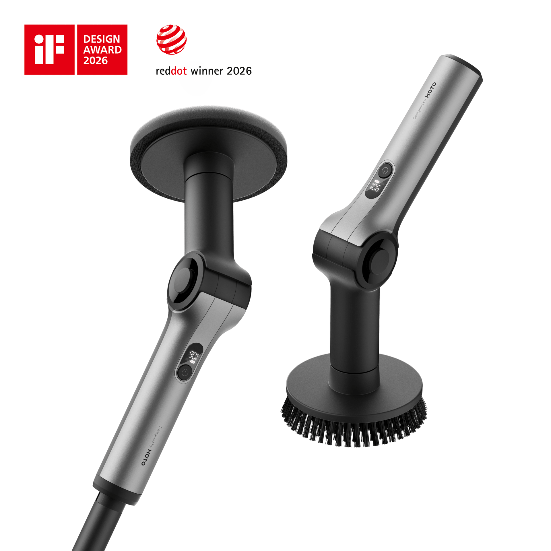 HOTO Flexi™ Cordless Spin Scrubber