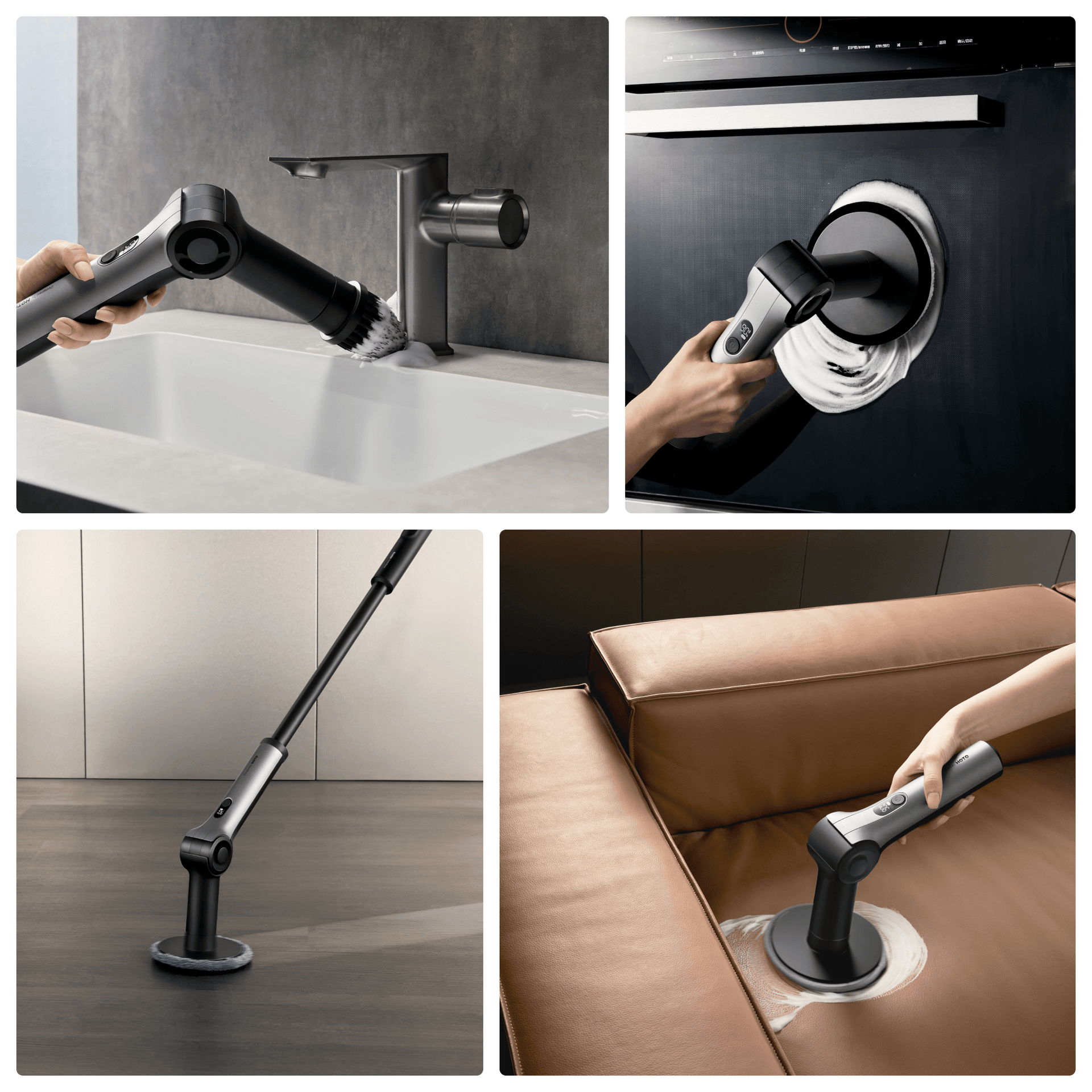 HOTO Flexi™ Cordless Spin Scrubber