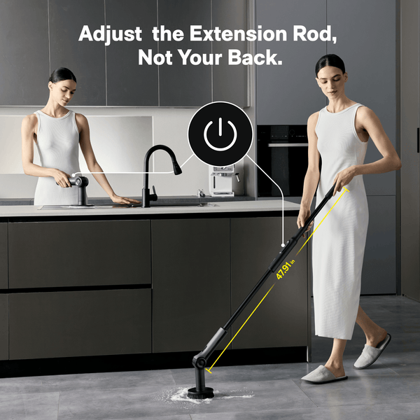 HOTO Flexi™ Cordless Spin Scrubber