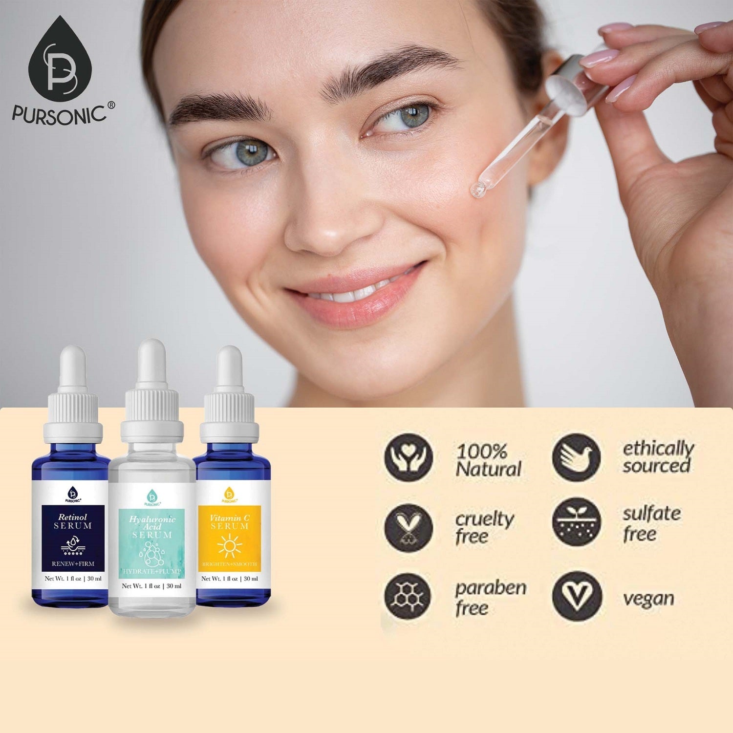Mini Beauty Fridge, Anti-Aging Serum Set & Premium Natural Oils