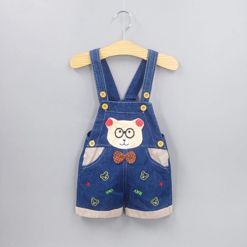Modern Cartoon Baby Clothing Boys & Girls Jeans Overalls Shorts Toddler Infant Rompers For Kids In Fashion Deisgn