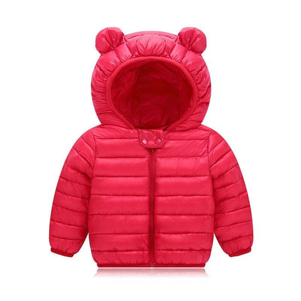 Winter Padded Jacket For Baby Boys Girls  Kids Warm Outerwear Coat For Baby Jacket Newborn Clothes With Bear Ears Design
