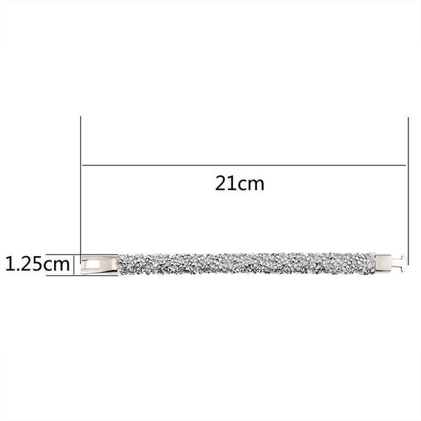 New Modern Fashion Luxury Crystal Shiny Bracelet Amazing Copper Alloy Elegant Bracelet Valentine's Day For Women