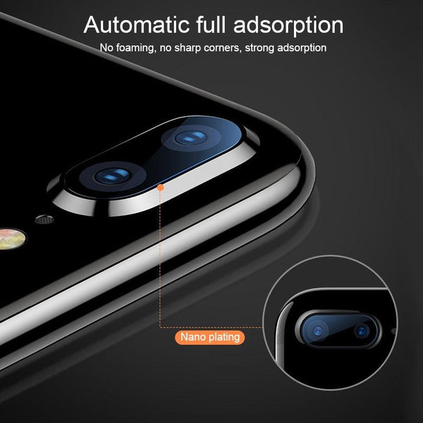 2pcs Camera Lens Protector Film For iPhone XS Max XR X glass on iPhone X 7 8 6 6S Plus 5 se Camera Lens  Protector Ultra HD Back Camera Lens Tempered Glass Camera Cover Film for iPhone